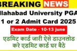 Allahabad University PGAT 2025 Admit Card